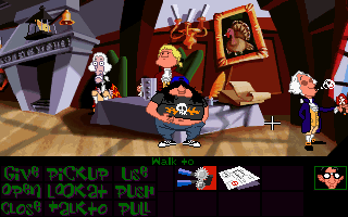 День щупальца (Day of the Tentacle) - у камина