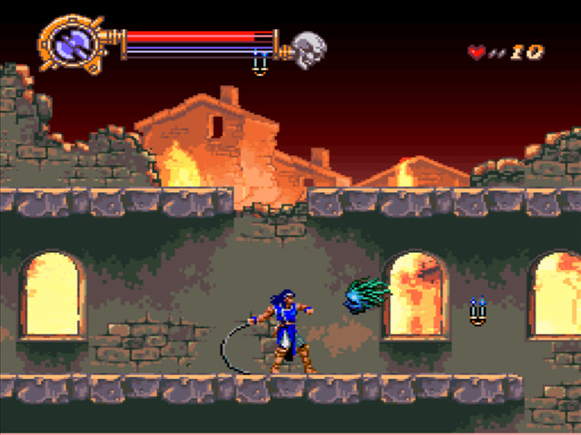 Castlevania: Dracula X (Rondo of Blood) - голова медузы, на руинах