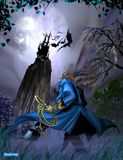 Castlevania: Dracula X (Rondo of Blood) - Ричтер перед замком Дракулы