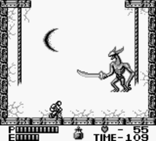 Castlevania 2: Belmont's Revenge - битва с боссом, бумеранг