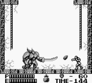 Castlevania 2: Belmont's Revenge - битва с боссом, бутылка со святой водой