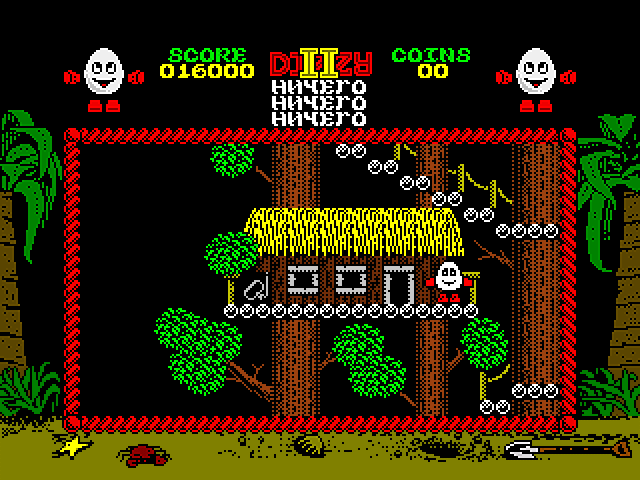 Treasure Island Dizzy - в деревне на деревьях