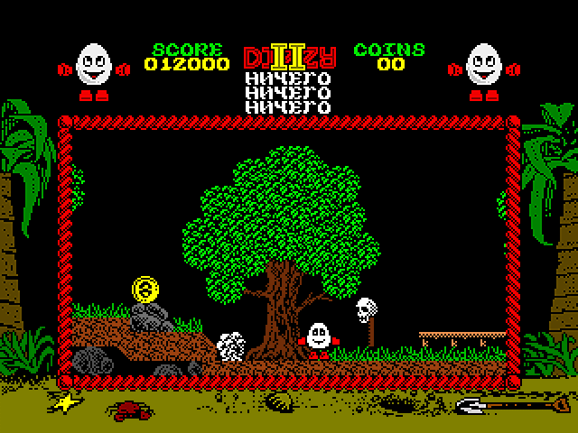 Treasure Island Dizzy - череп на копье
